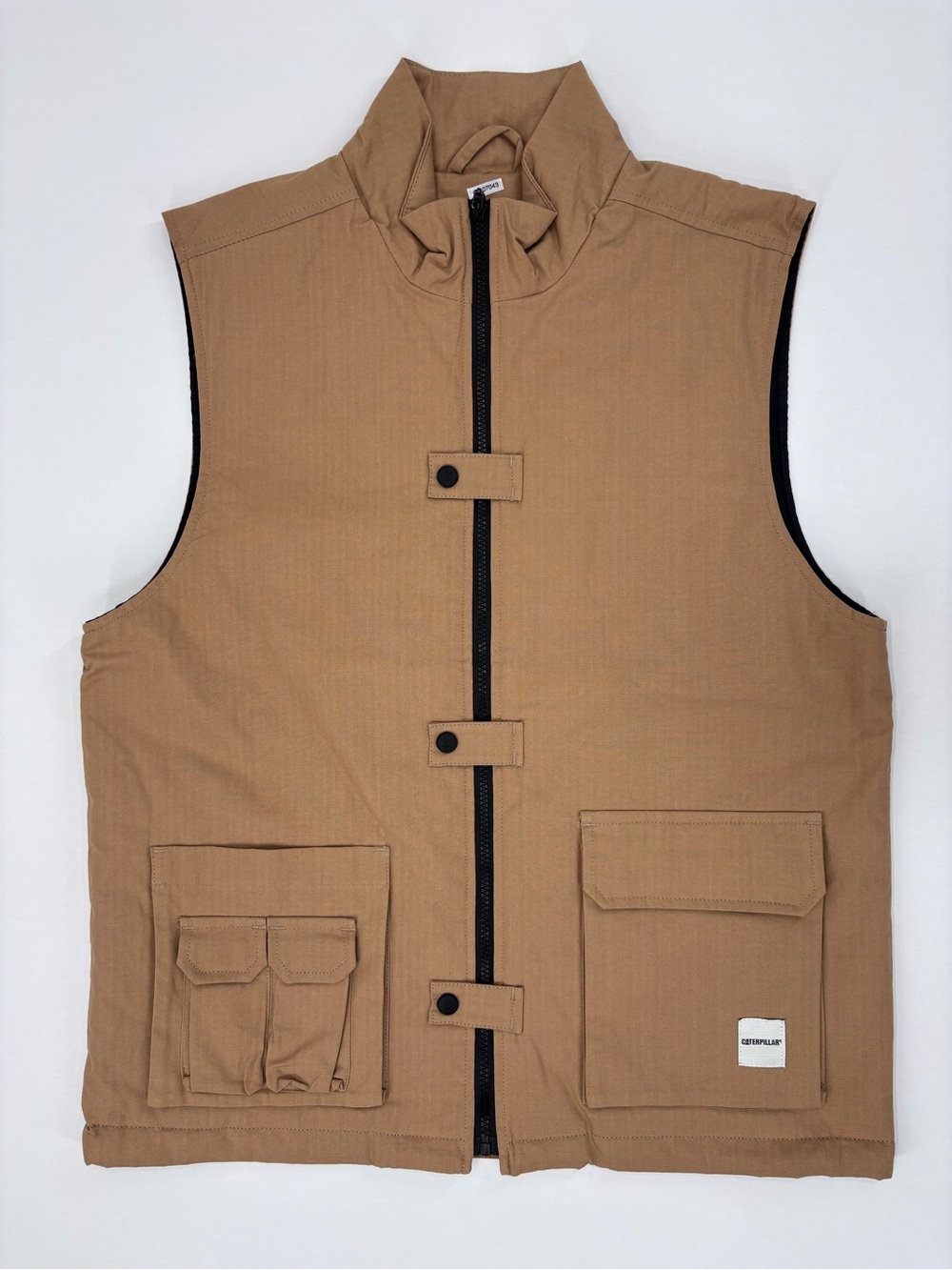 Caterpillar NWT Camel Cotton Utility Vest, XL